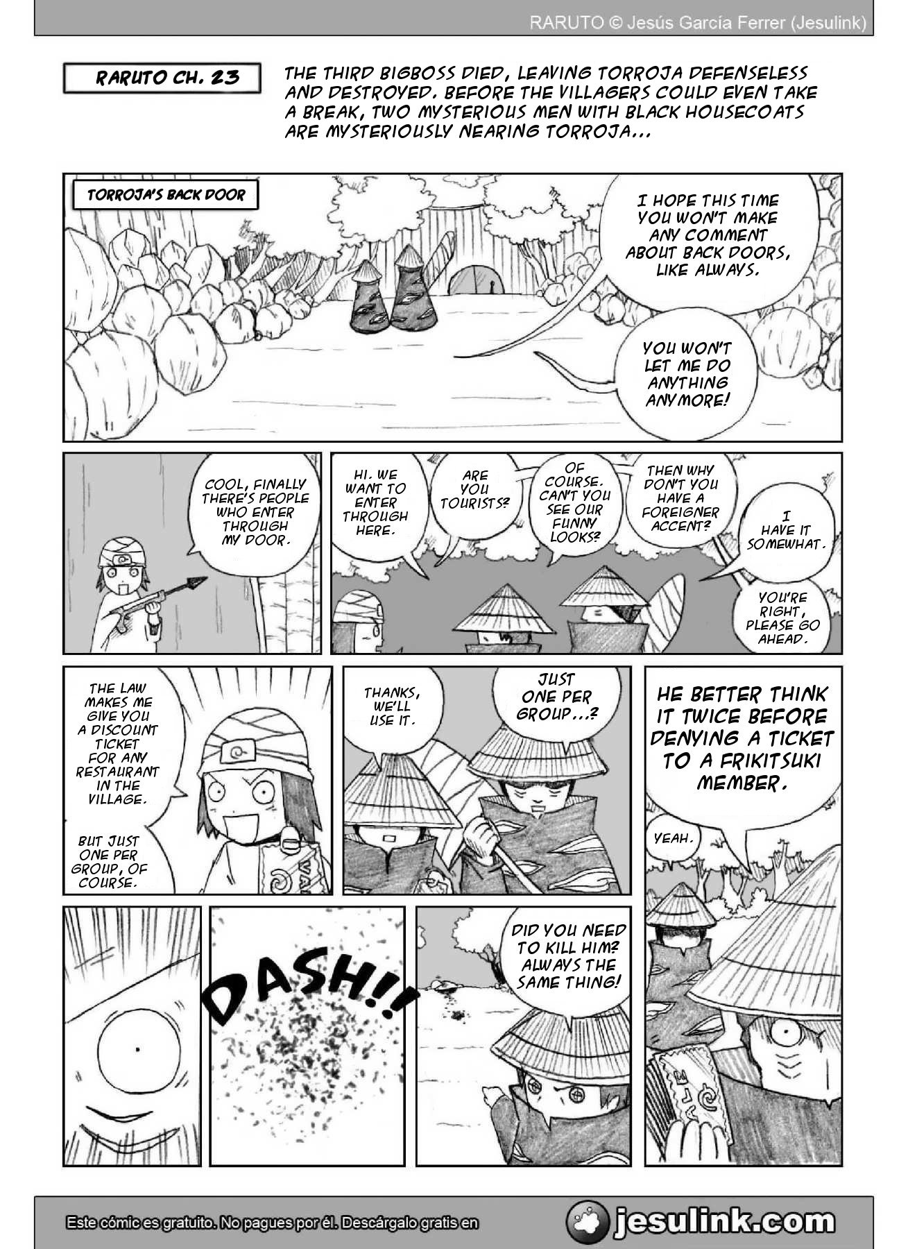 Raruto Chapter 23.2 page 1 - Chapter 23 v2 : Coming, coming back home