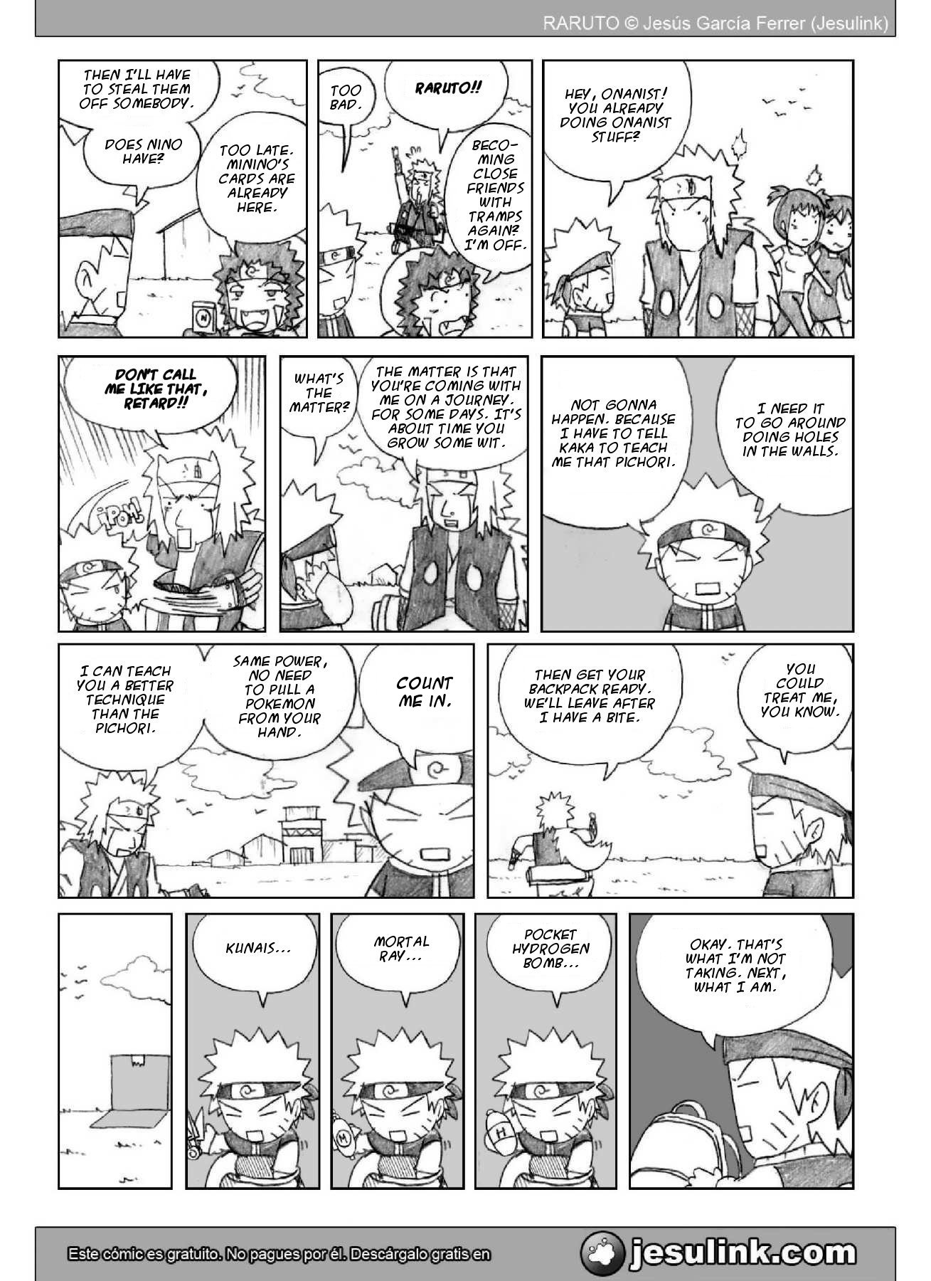 Raruto Chapter 23.2 page 14 - Chapter 23 v2 : Coming, coming back home