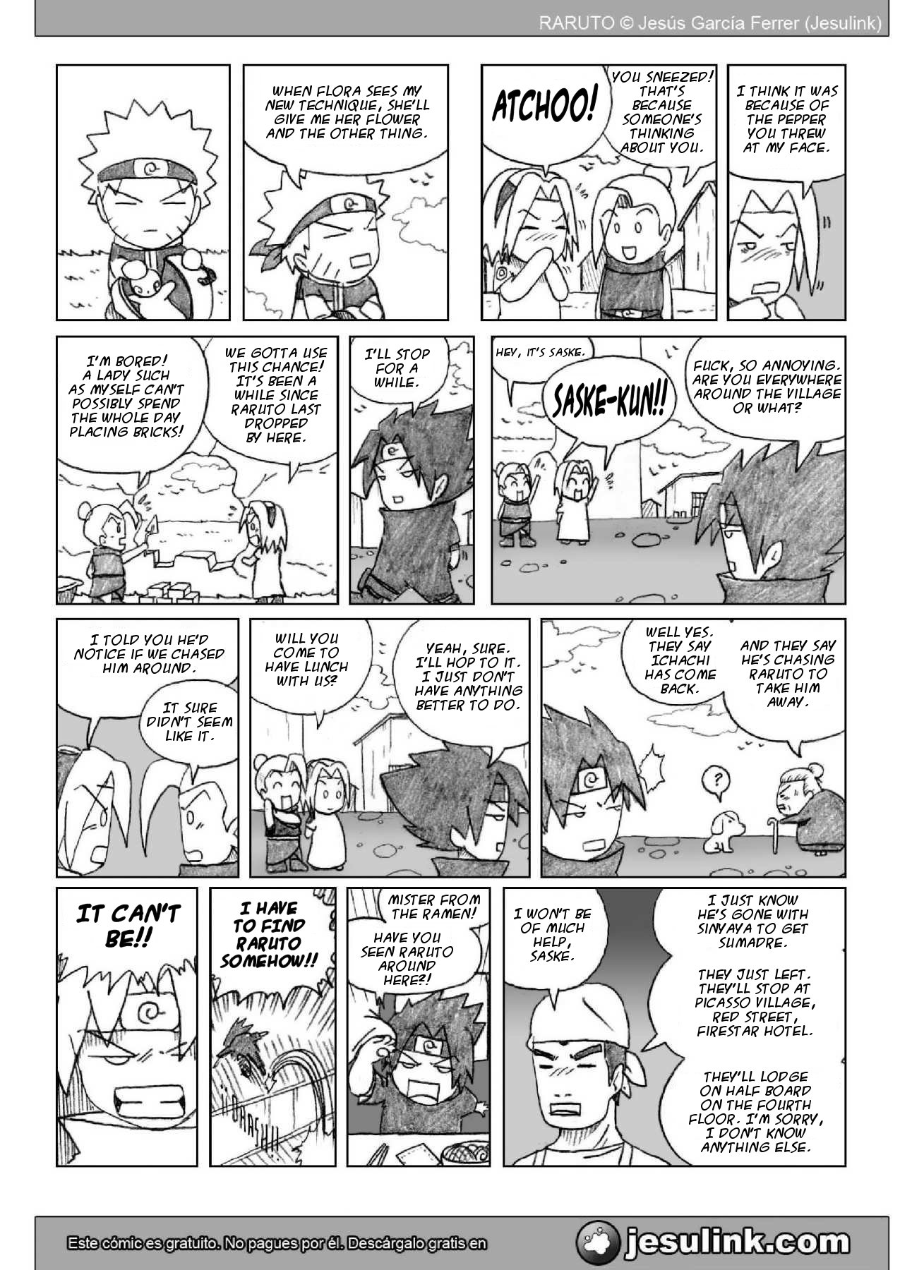 Raruto Chapter 23.2 page 15 - Chapter 23 v2 : Coming, coming back home