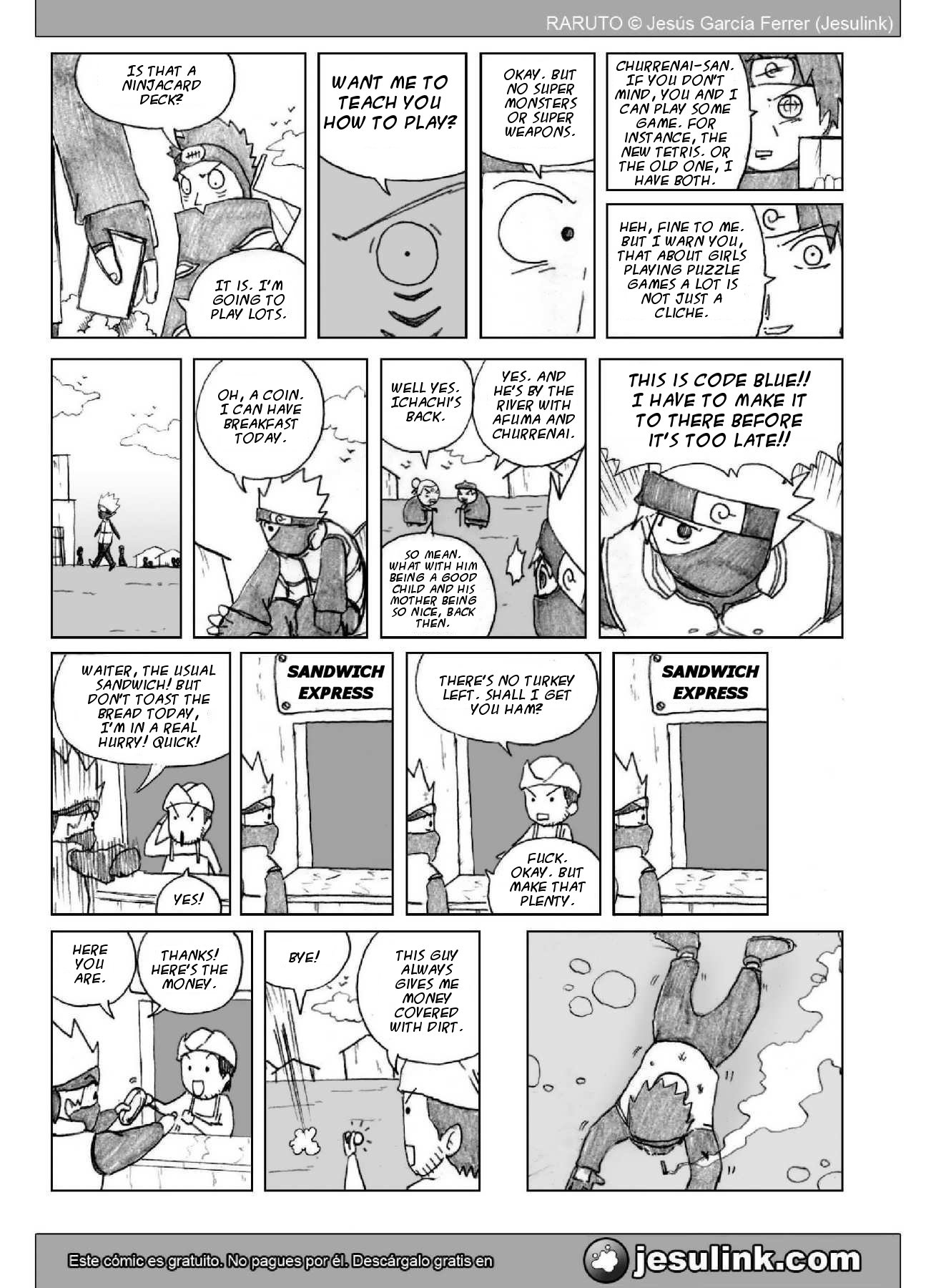 Raruto Chapter 23.2 page 8 - Chapter 23 v2 : Coming, coming back home