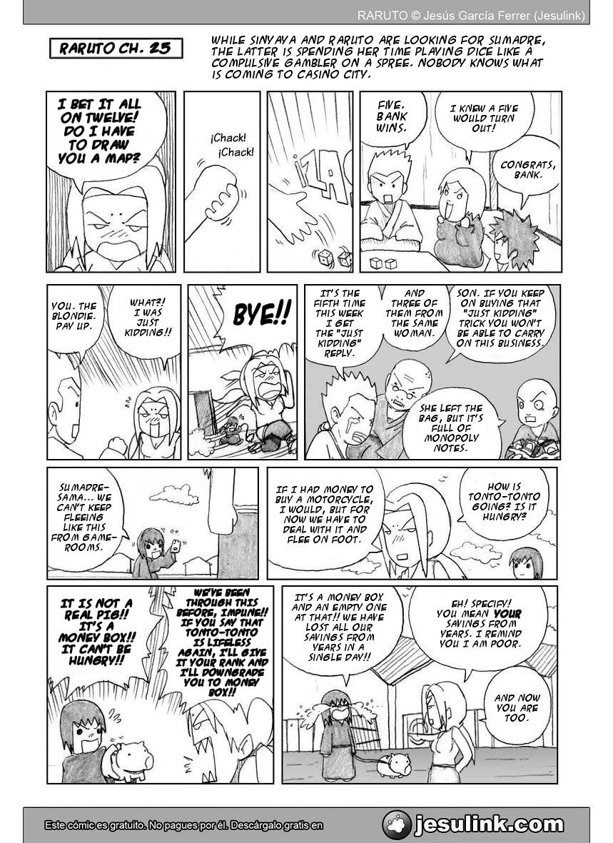 Raruto Chapter 25.2 page 2 - Chapter 25 v2 : The trials of the candy
