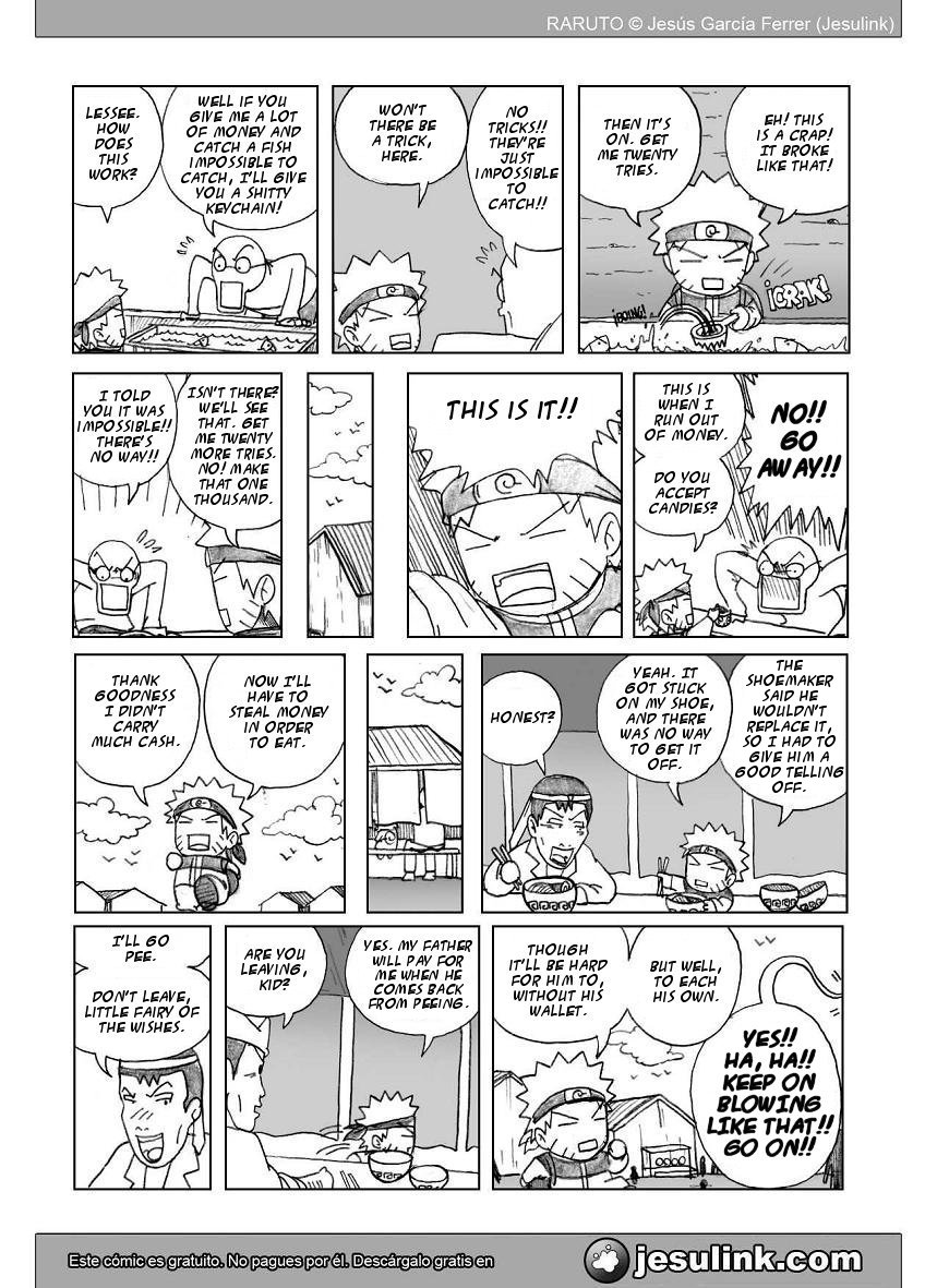 Raruto Chapter 25.2 page 4 - Chapter 25 v2 : The trials of the candy
