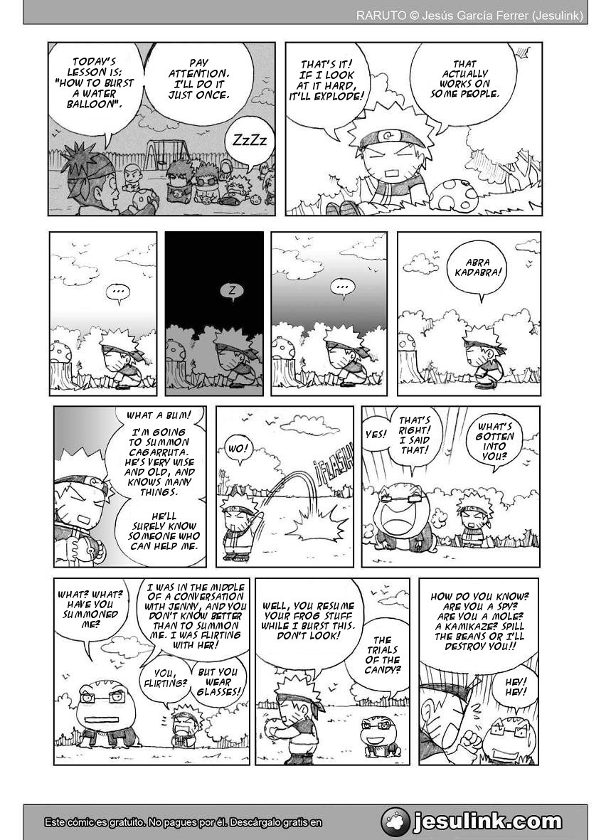 Raruto Chapter 25.2 page 8 - Chapter 25 v2 : The trials of the candy