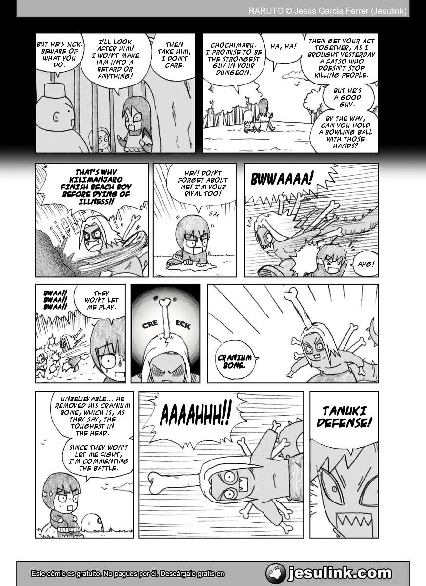 Raruto Chapter 35.2 page 10 - Chapter 35.2 (b): Seven fights (II)