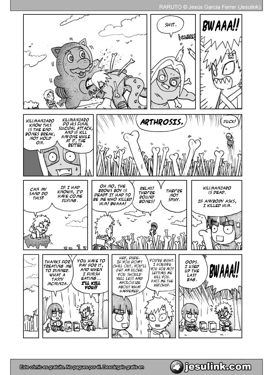 Raruto Chapter 35.2 page 11 - Chapter 35.2 (b): Seven fights (II)