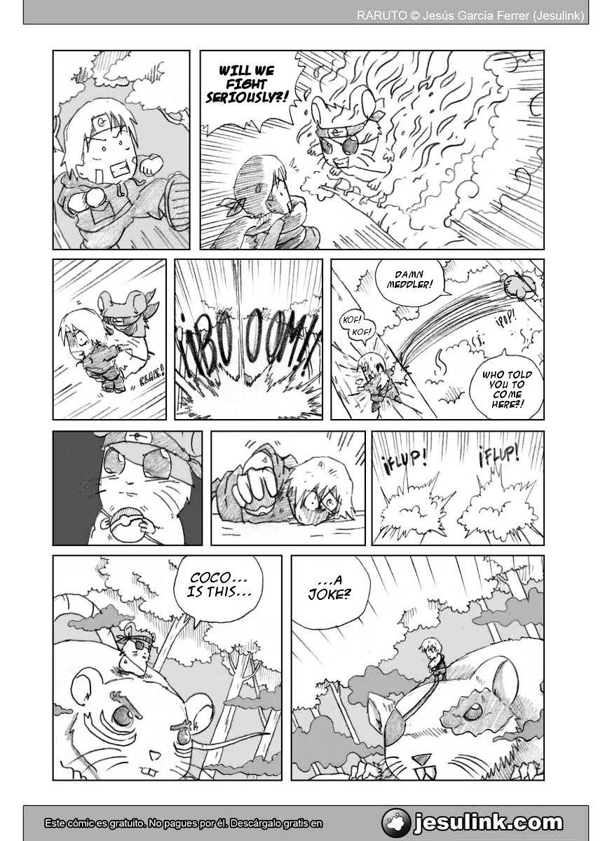 Raruto Chapter 35.2 page 12 - Chapter 35.2 (b): Seven fights (II)