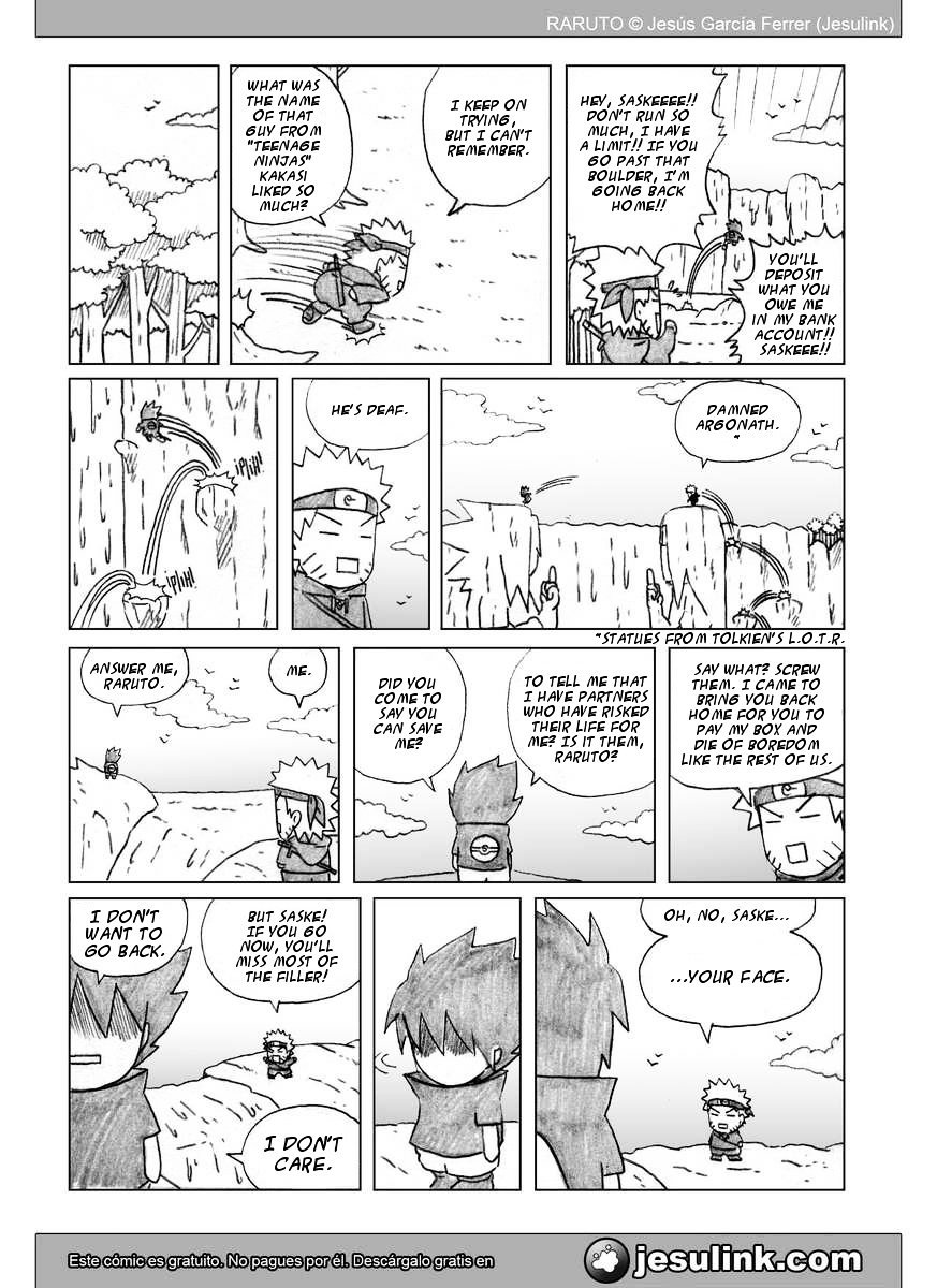Raruto Chapter 35.2 page 15 - Chapter 35.2 (b): Seven fights (II)