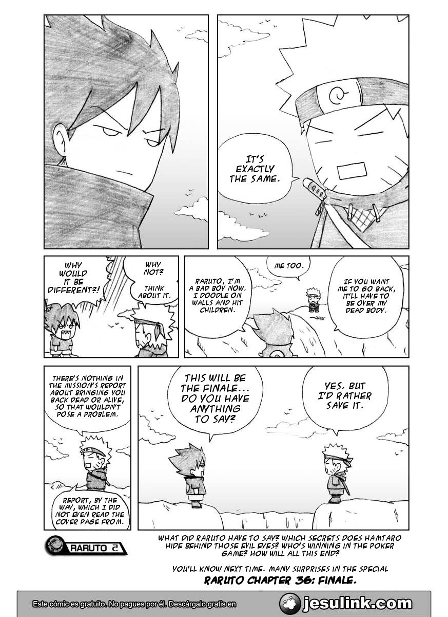 Raruto Chapter 35.2 page 16 - Chapter 35.2 (b): Seven fights (II)