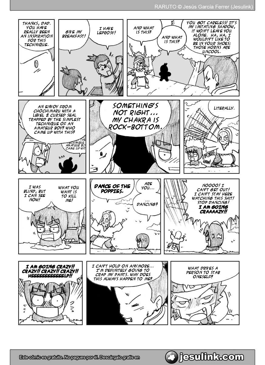 Raruto Chapter 35.2 page 3 - Chapter 35.2 (b): Seven fights (II)