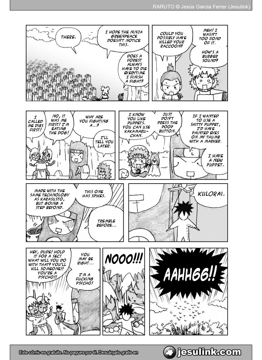 Raruto Chapter 35.2 page 6 - Chapter 35.2 (b): Seven fights (II)