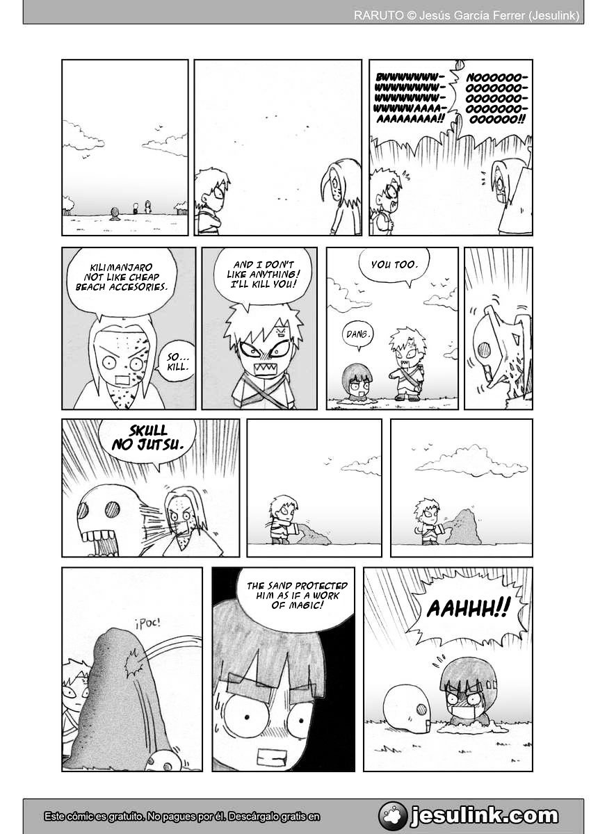 Raruto Chapter 35.2 page 7 - Chapter 35.2 (b): Seven fights (II)