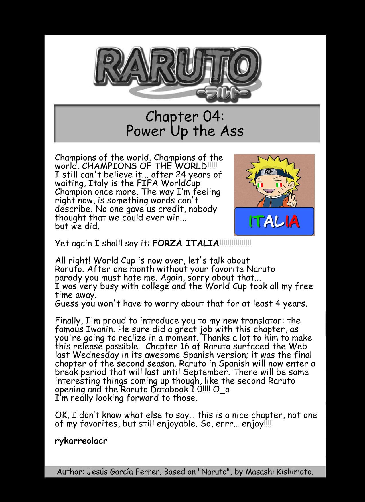 Raruto Chapter 4.2 page 3 - Chapter 4 v2 : Power up the ass