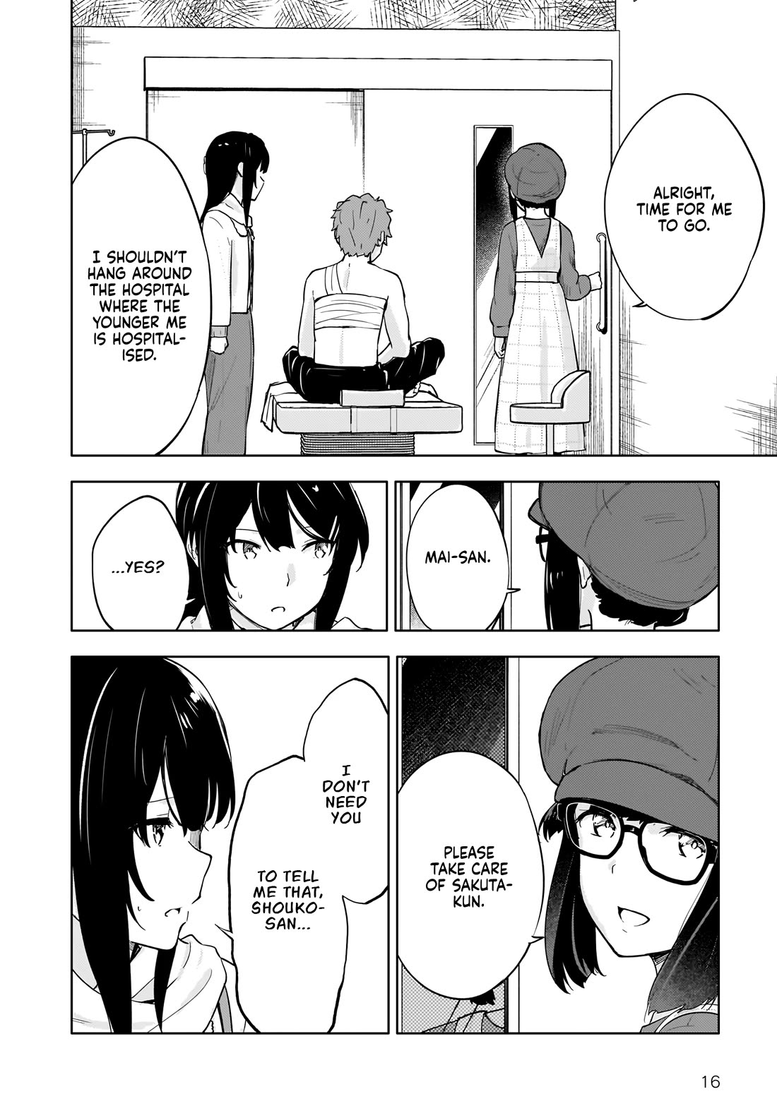 Rascal Does Not Dream of a Dreaming Girl Chapter 10.1 page 16 - Chapter 10.1