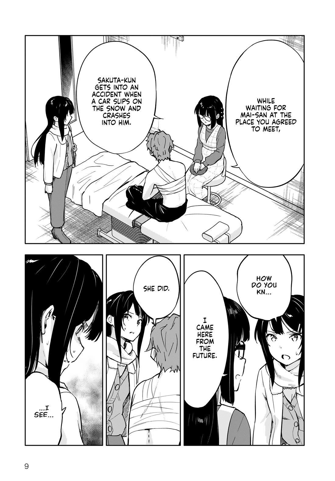Rascal Does Not Dream of a Dreaming Girl Chapter 10.1 page 9 - Chapter 10.1