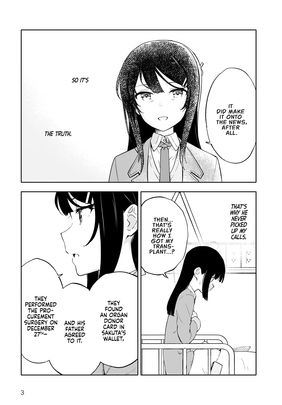 Rascal Does Not Dream of a Dreaming Girl Chapter 3 page 3 - Chapter 3