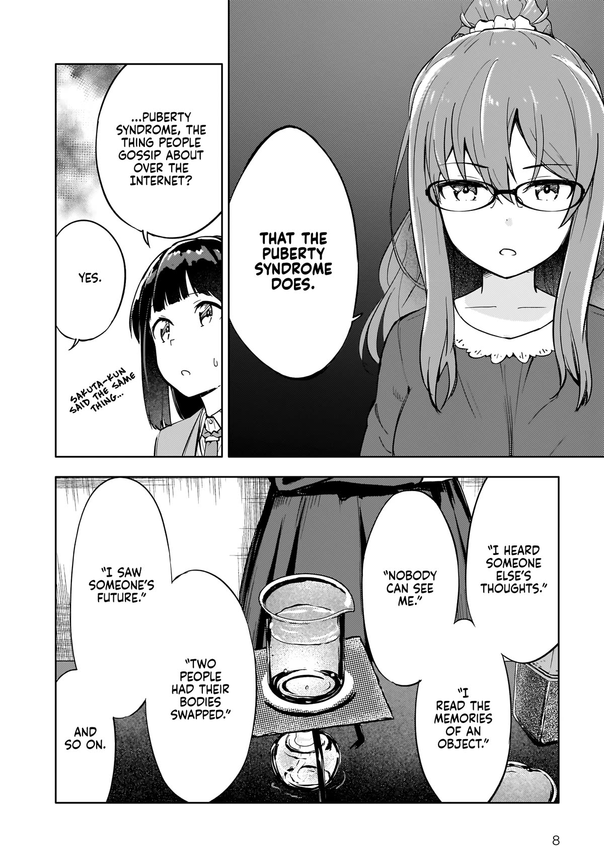 Rascal Does Not Dream of a Dreaming Girl Chapter 5 page 8 - Chapter 5