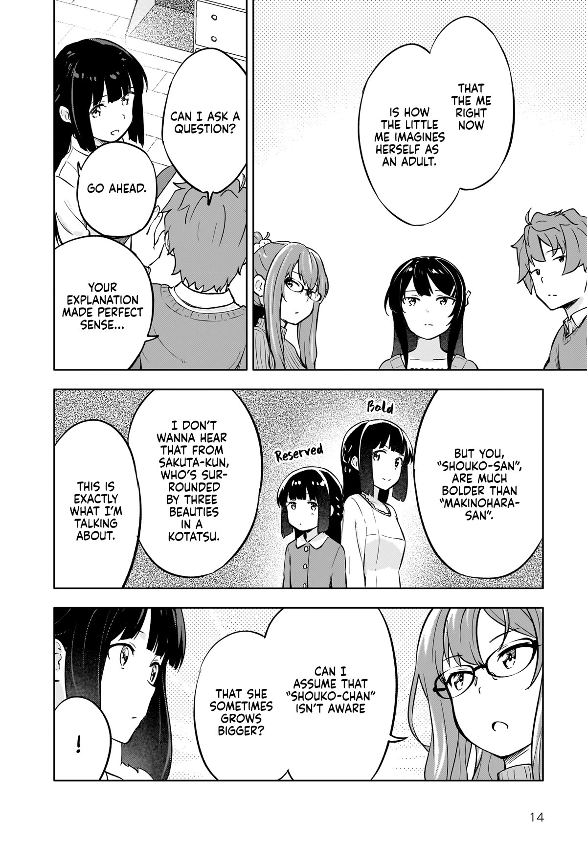 Rascal Does Not Dream of a Dreaming Girl Chapter 8 page 14 - Chapter 8