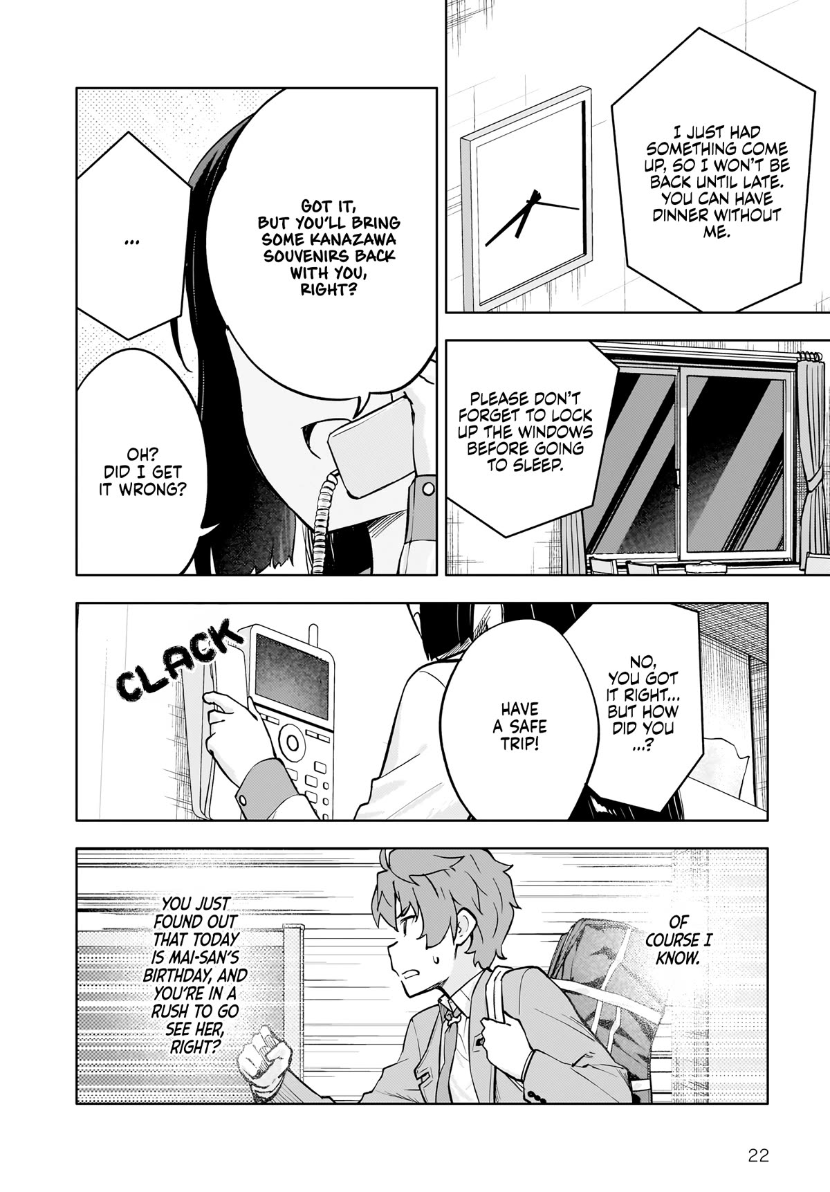 Rascal Does Not Dream of a Dreaming Girl Chapter 8 page 22 - Chapter 8