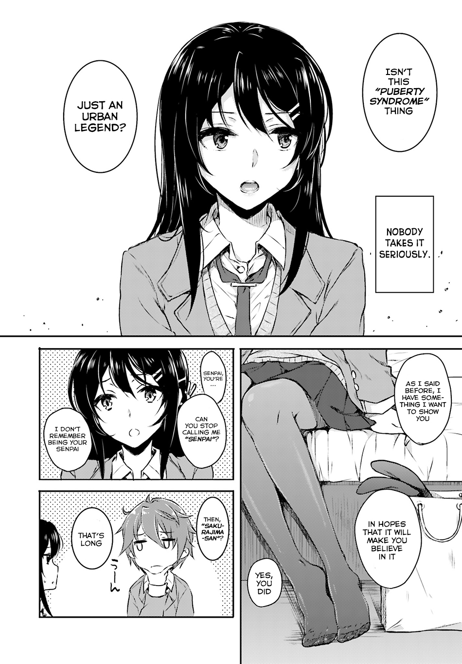 Rascal Does Not Dream of Bunny Girl Senpai Chapter 4 page 5 - Chapter 4