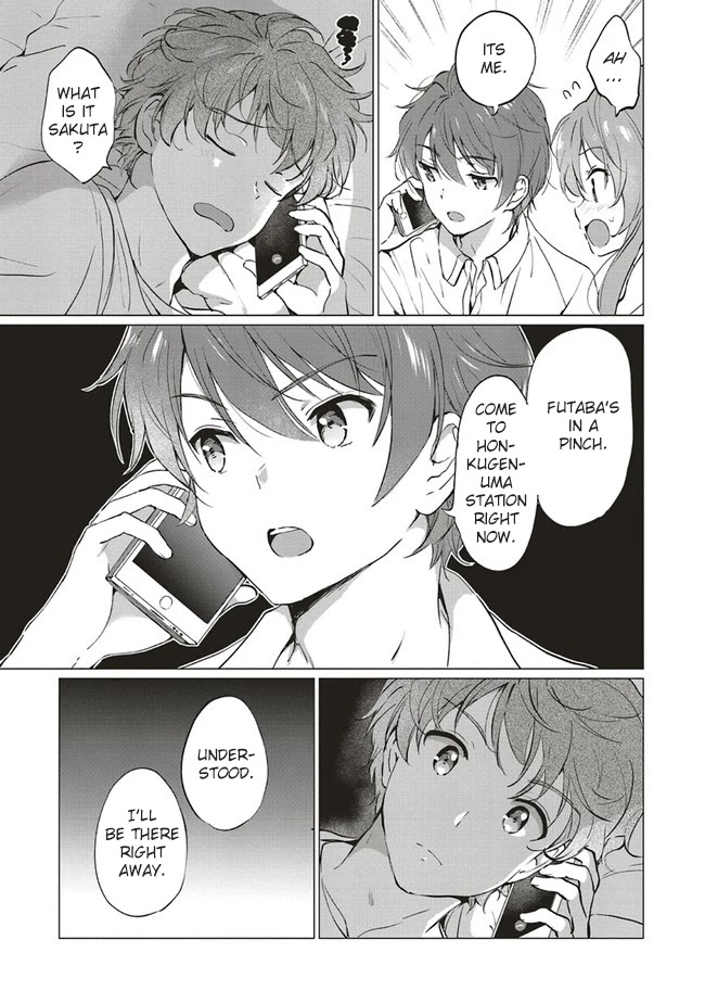 Rascal Does Not Dream of Logical Witch Chapter 8.1 page 16 - Chapter 8.1 - 8.2: Friendship travels at 40 KM per hour 3