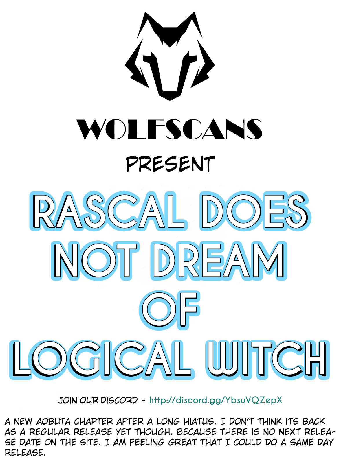 Rascal Does Not Dream of Logical Witch Chapter 8.1 page 34 - Chapter 8.1 - 8.2: Friendship travels at 40 KM per hour 3