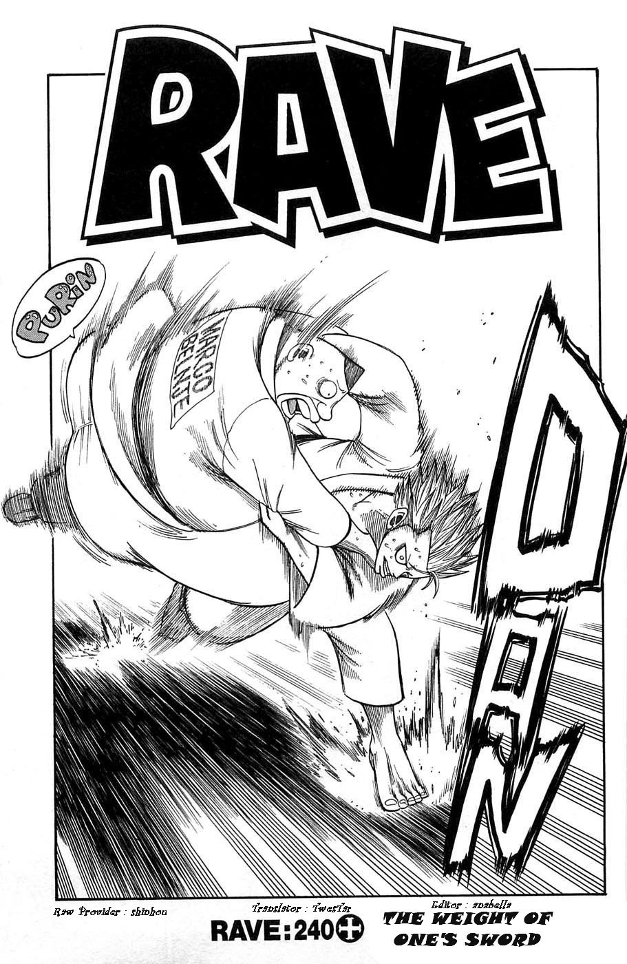 Rave Master Chapter 240 page 1 - Chapter 240: The Weight of One's Sword