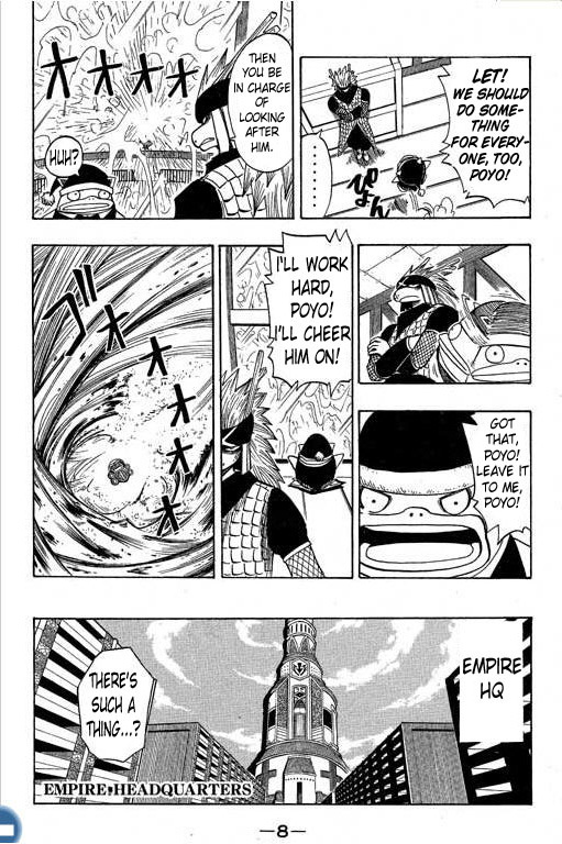 Rave Master Chapter 80 page 9 - Chapter 80: foot steps of the devil