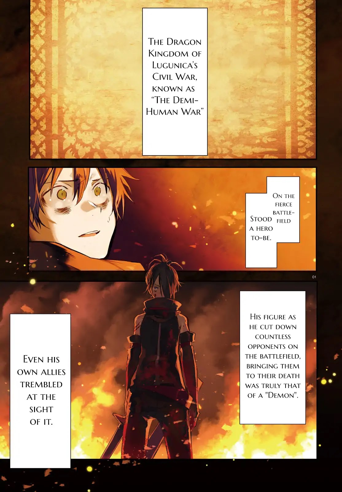 Re: Starting Life in Another World From Zero: Sword Demon Love Ballad Chapter 0 page 1 - Chapter 0: The "Demon" That Descended onto the Battlefield