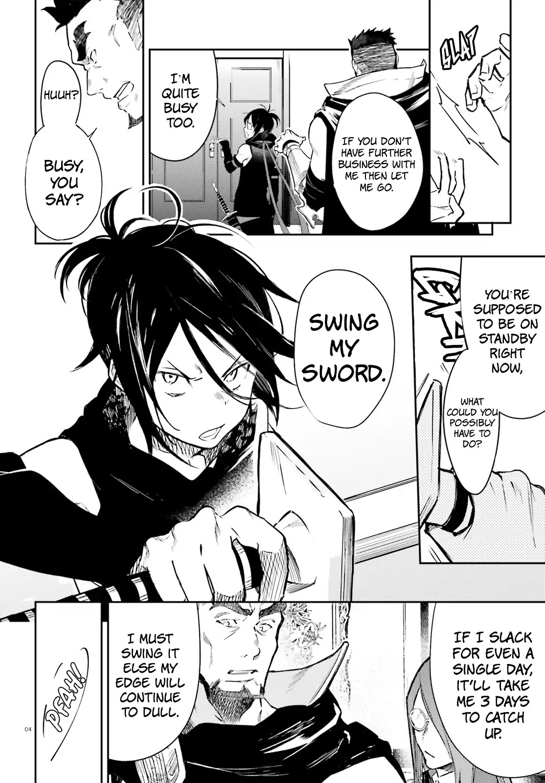 Re: Starting Life in Another World From Zero: Sword Demon Love Ballad Chapter 1 page 4 - Chapter 1: Sword Demon, Enlistment.