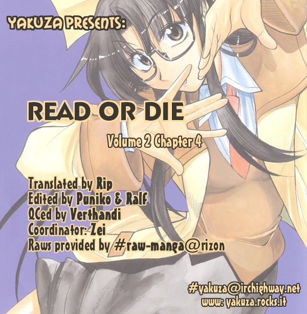 Read or Die Chapter 12 page 1 - Chapter 12