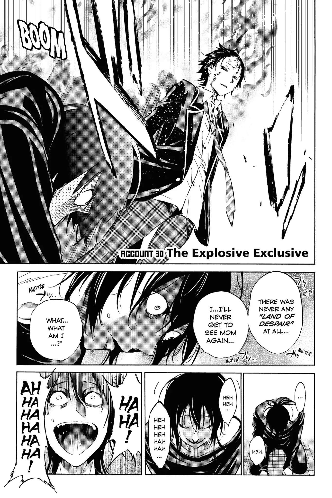 Real Account II Chapter 30 page 1 - Chapter 30: Vol.6 ACCOUNT 30: The Explosive Exclusive