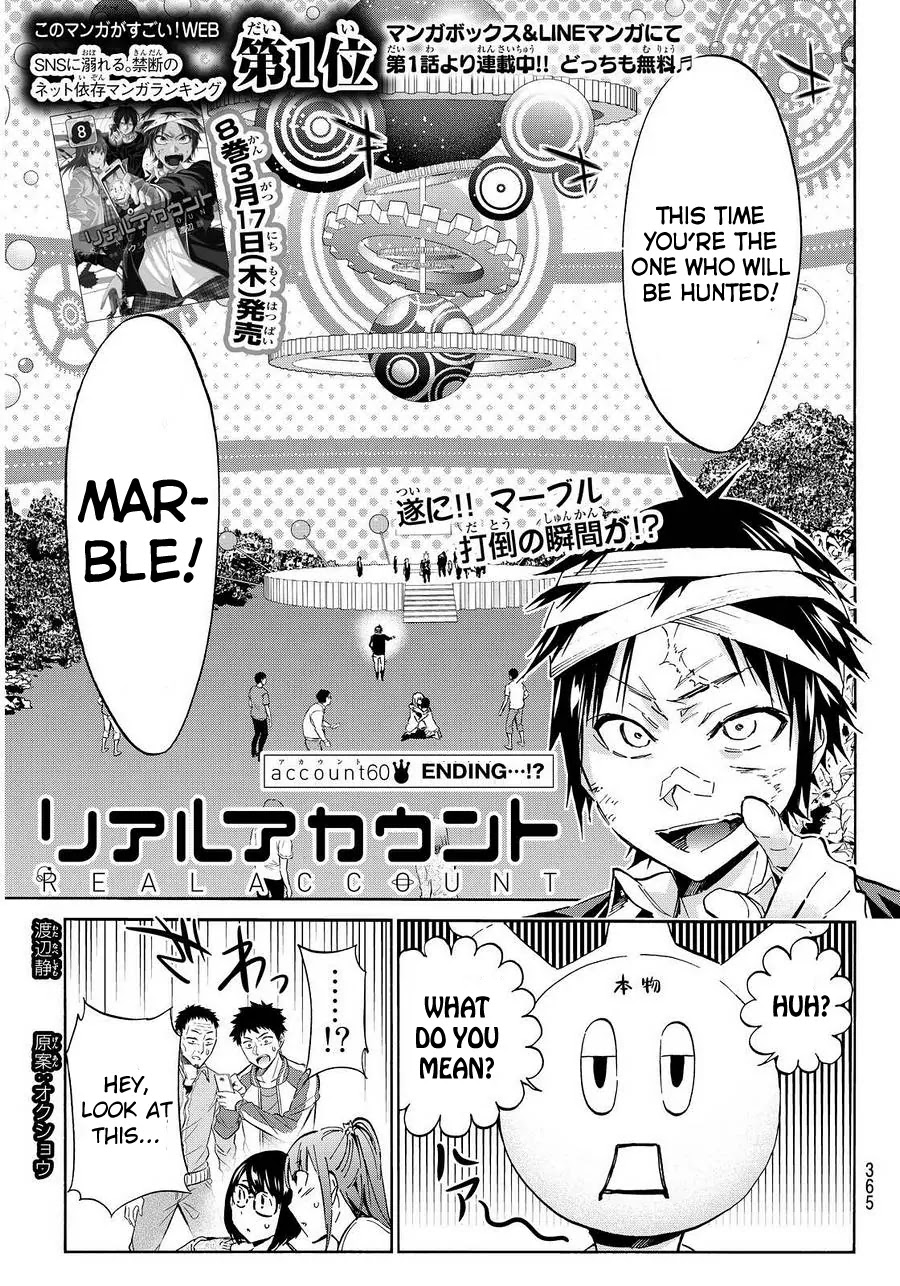 Real Account II Chapter 60 page 1 - Chapter 60: Ending...!?