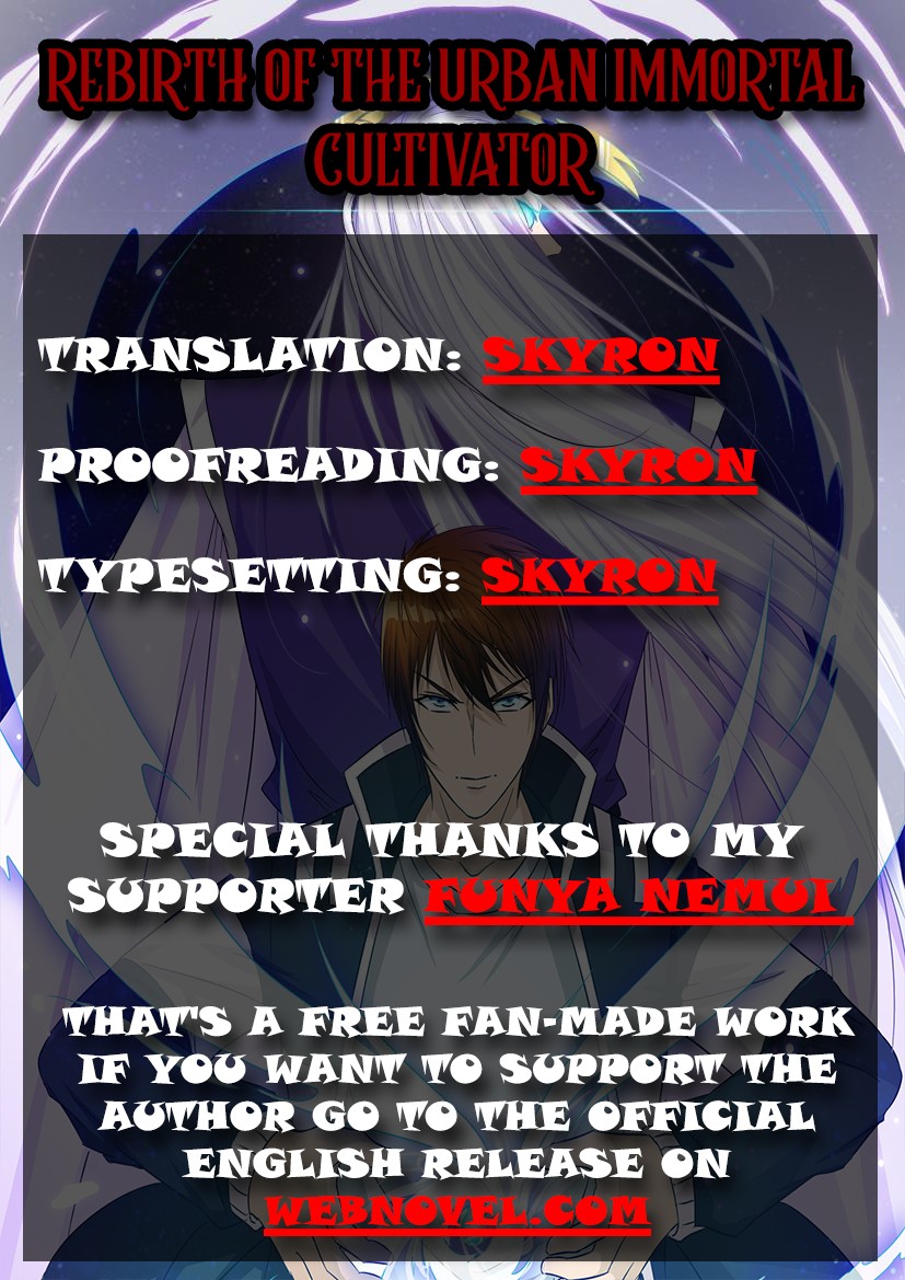 Rebirth Of The Urban Immortal Cultivator Chapter 213 page 1 - Chapter 213