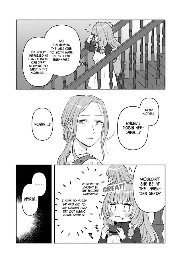 Reborn Girl Starting a New Life in Another World as a Seventh Daughter Chapter 6 page 2 - Chapter 6: Myria And The Secret Room