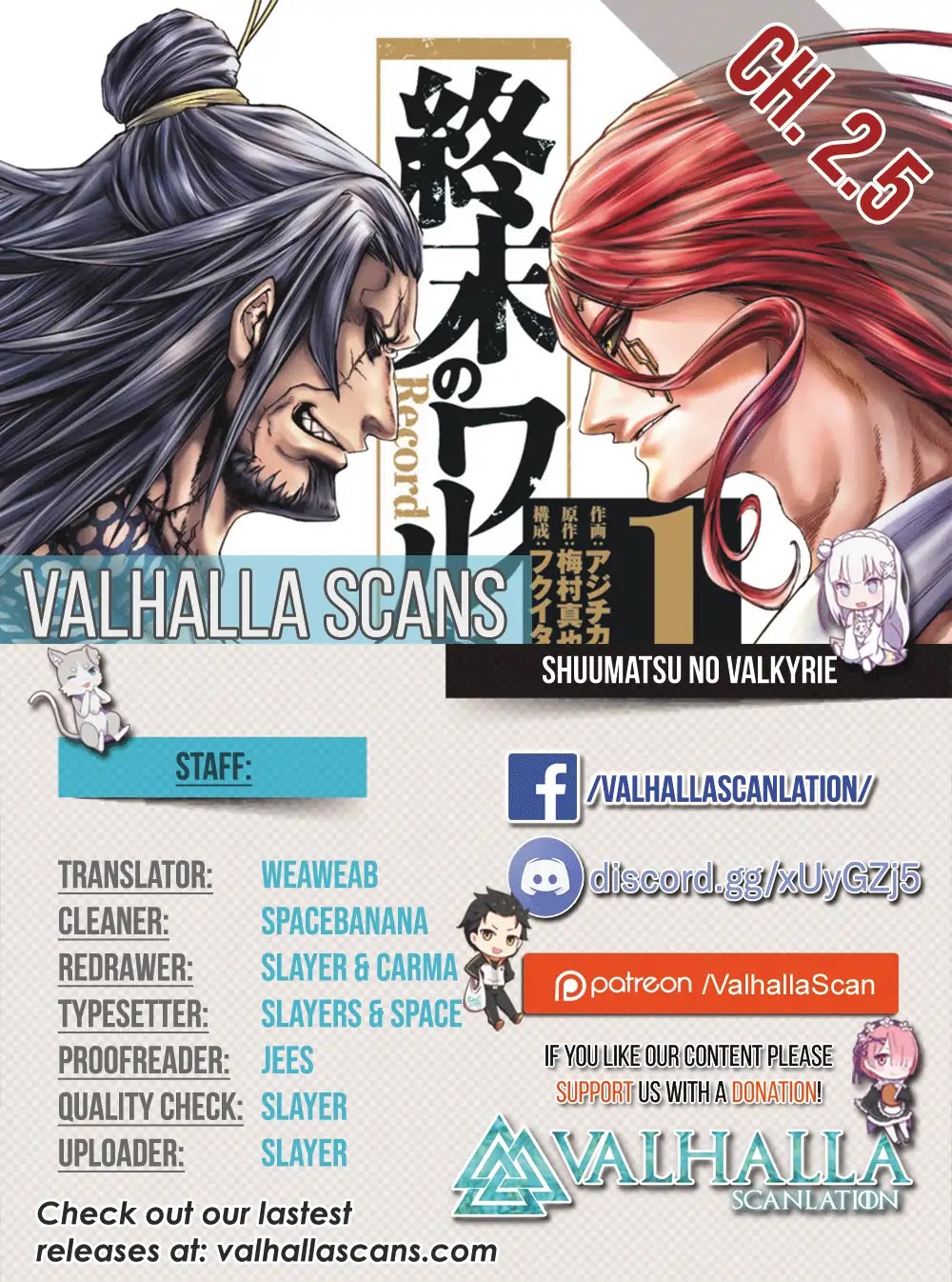 Record of Ragnarok Chapter 2.5 page 2 - Chapter 2.5: The Strongest God vs The Strongest Human (2)