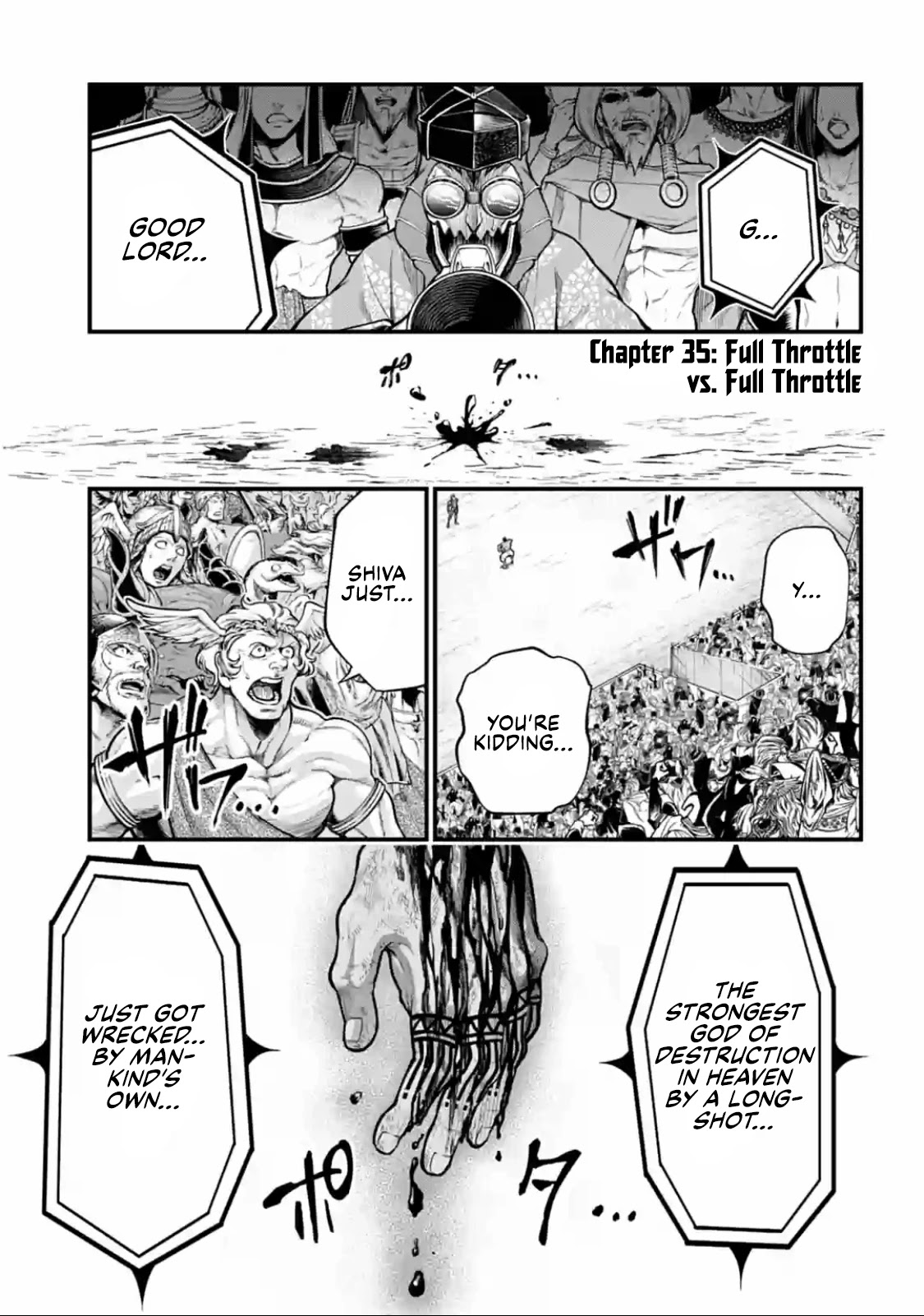 Record of Ragnarok Chapter 35 page 1 - Chapter 35: Full Throttle vs. Full Throttle
