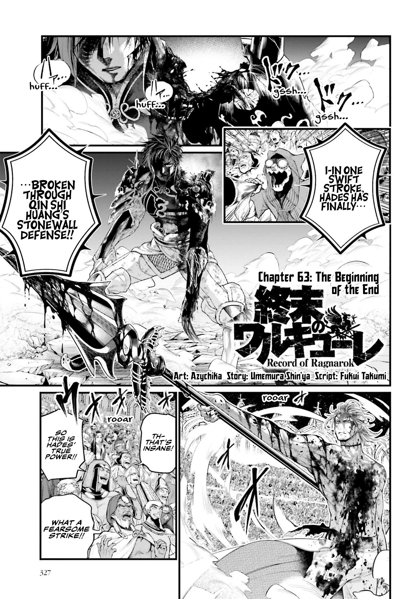 Record of Ragnarok Chapter 63 page 1 - Chapter 63: The Beginning of the End
