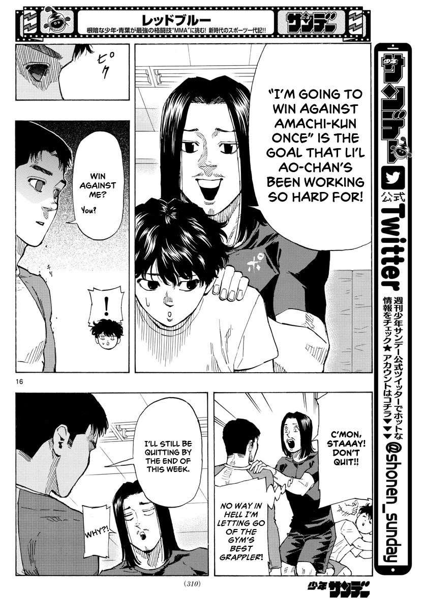 Red Blue Chapter 21 page 17 - Chapter 21: The Sleeping Technician and the Rainy Ground