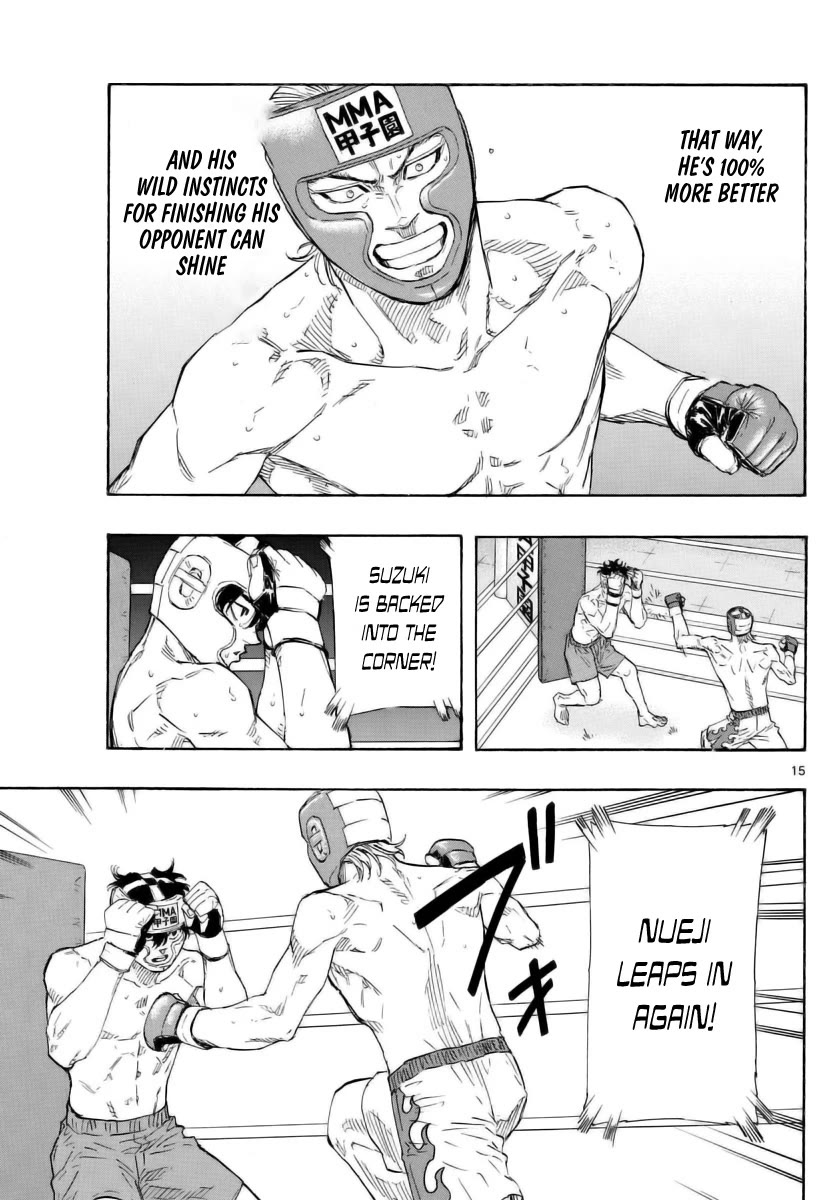 Red Blue Chapter 55 page 15 - Chapter 55: Flash of a Right High Kick