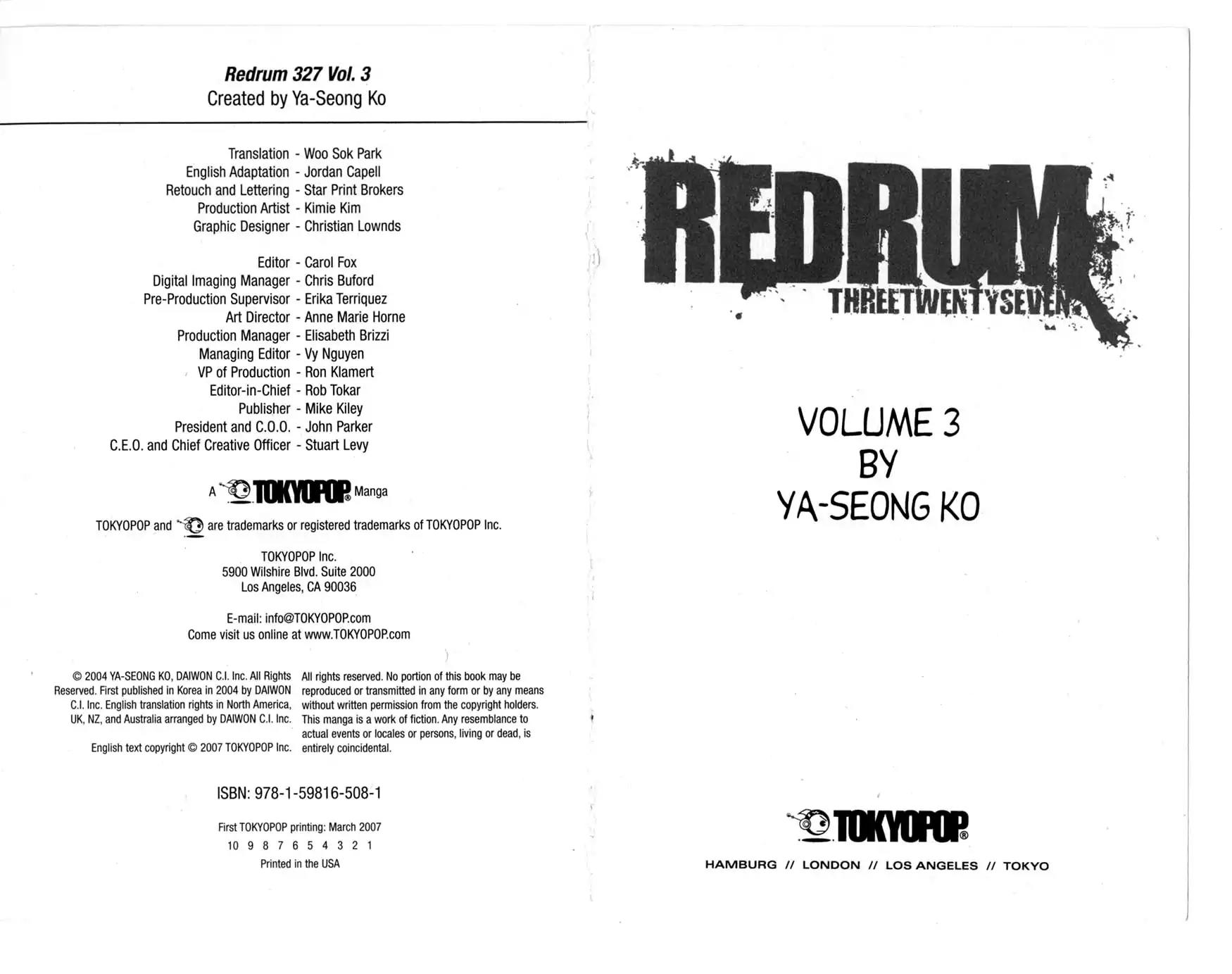 Redrum 327 Chapter 3.1 page 3 - Vol.3 Chapter 1: Bloody Bride