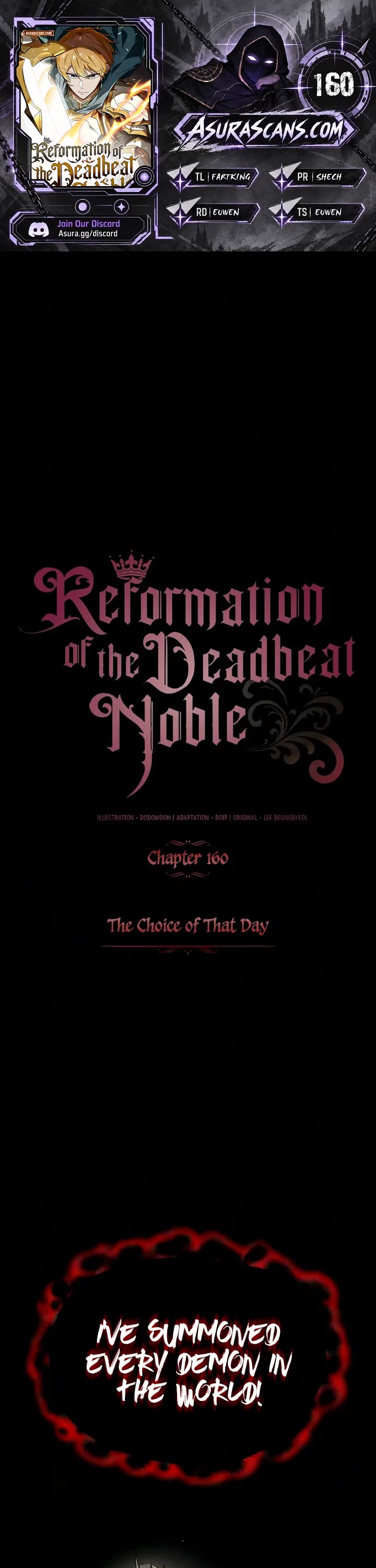 Reformation of the Deadbeat Noble Chapter 160 page 1 - Chapter 160: The Choice of That Day