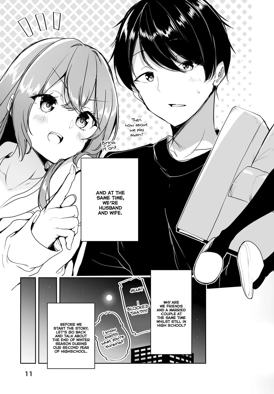 Regarding my Married Life with a Childhood Friend Whom I Thought Was a Boy Going Way Too Smoothly Chapter 1 page 8 - Chapter 1