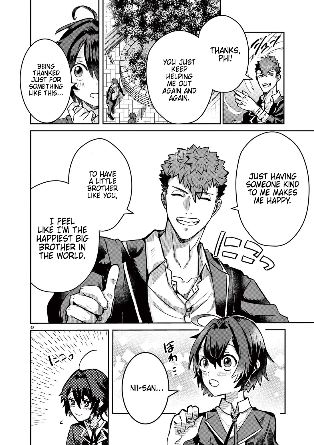Regarding the Destruction of the Destruction Flag as a Result of a Nichiasa-Loving Otaku Being Reincarnated as a Villainous Student. Chapter 1 page 47 - Chapter 1: Crossing Worlds, I Have Arrived!
