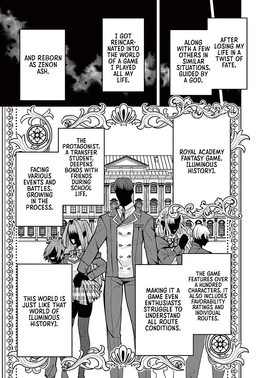 Regarding the Destruction of the Destruction Flag as a Result of a Nichiasa-Loving Otaku Being Reincarnated as a Villainous Student. Chapter 1 page 50 - Chapter 1: Crossing Worlds, I Have Arrived!
