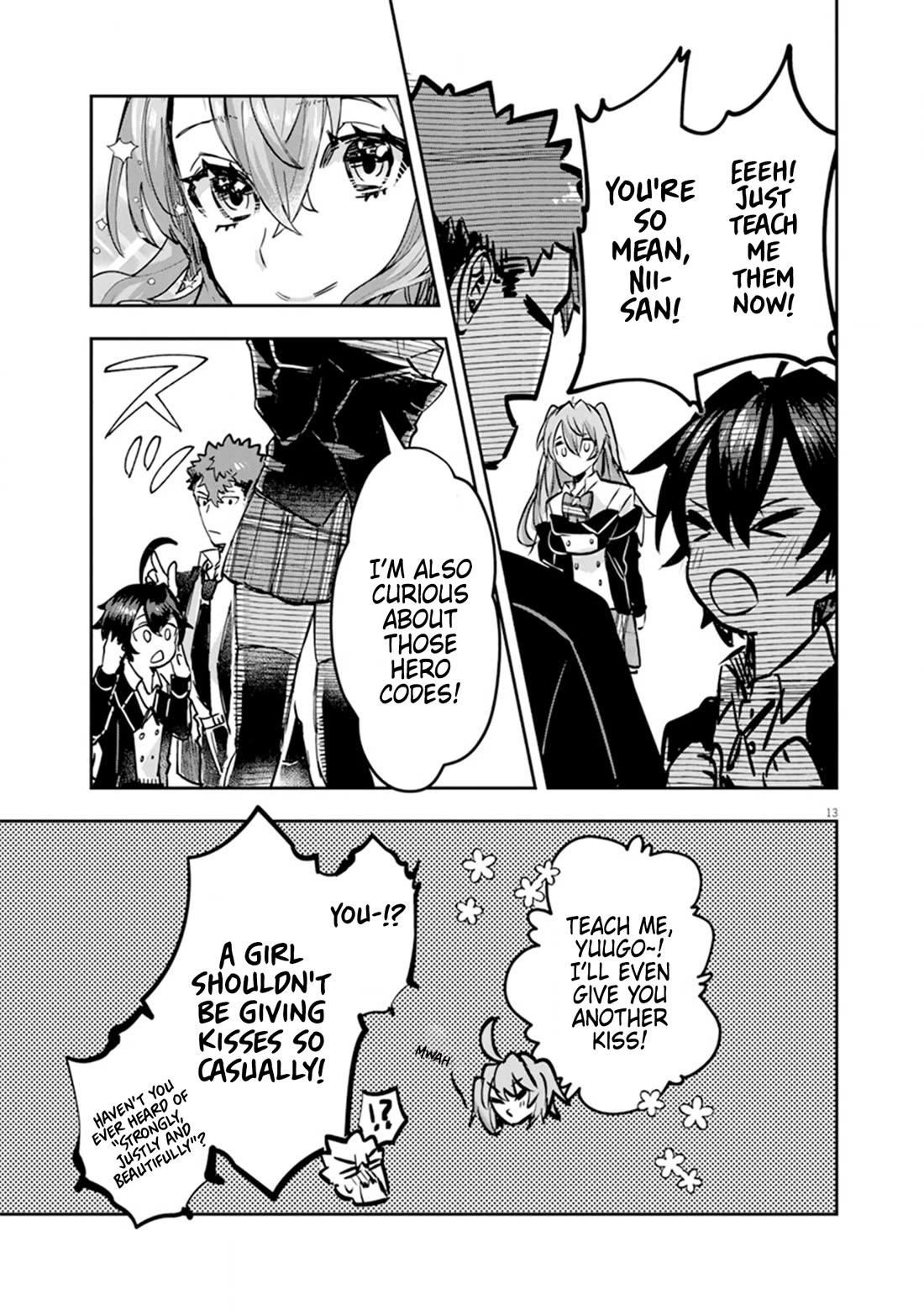 Regarding the Destruction of the Destruction Flag as a Result of a Nichiasa-Loving Otaku Being Reincarnated as a Villainous Student. Chapter 10 page 13 - Chapter 10: The Heroine that's not Controlled