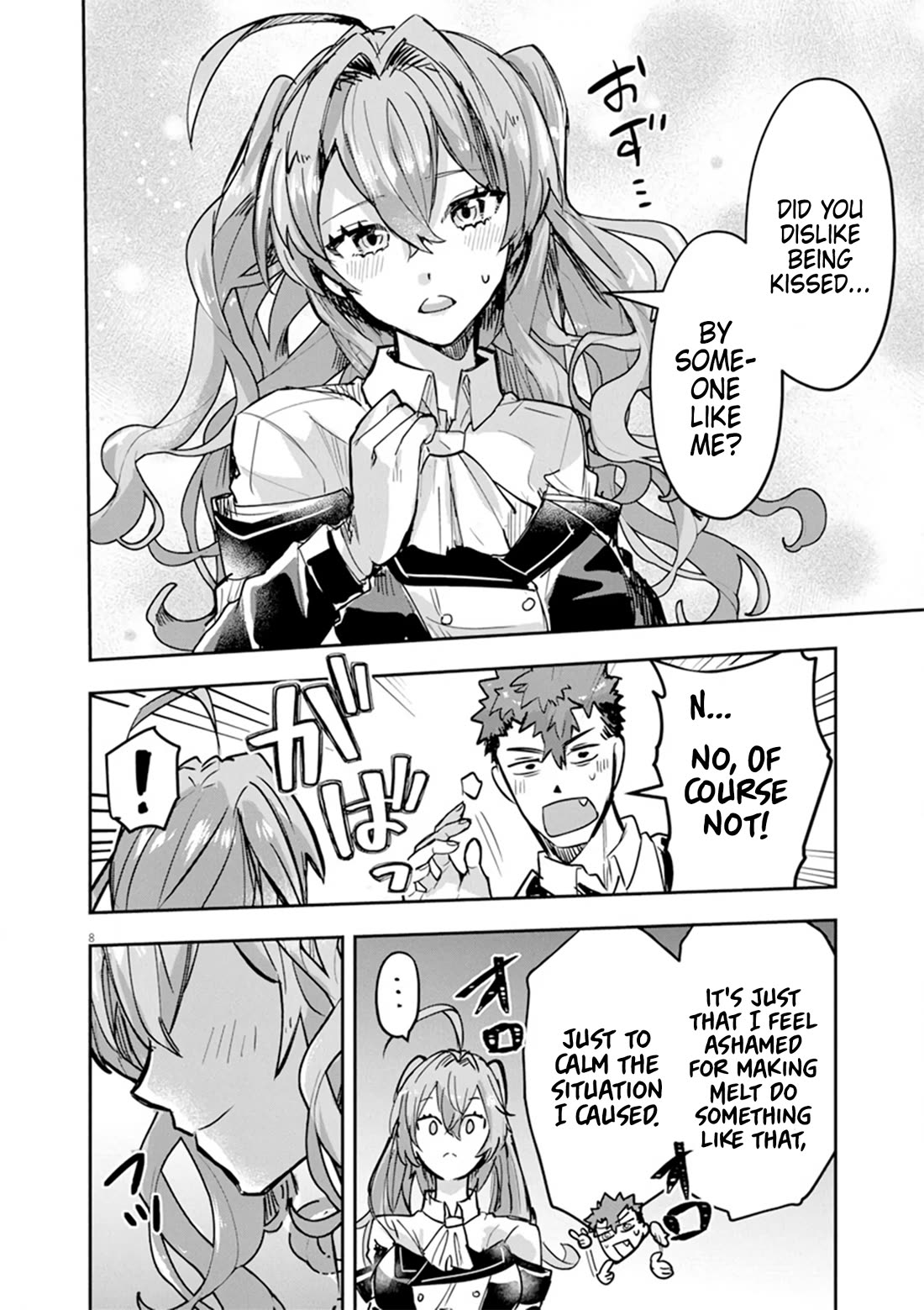 Regarding the Destruction of the Destruction Flag as a Result of a Nichiasa-Loving Otaku Being Reincarnated as a Villainous Student. Chapter 10 page 8 - Chapter 10: The Heroine that's not Controlled