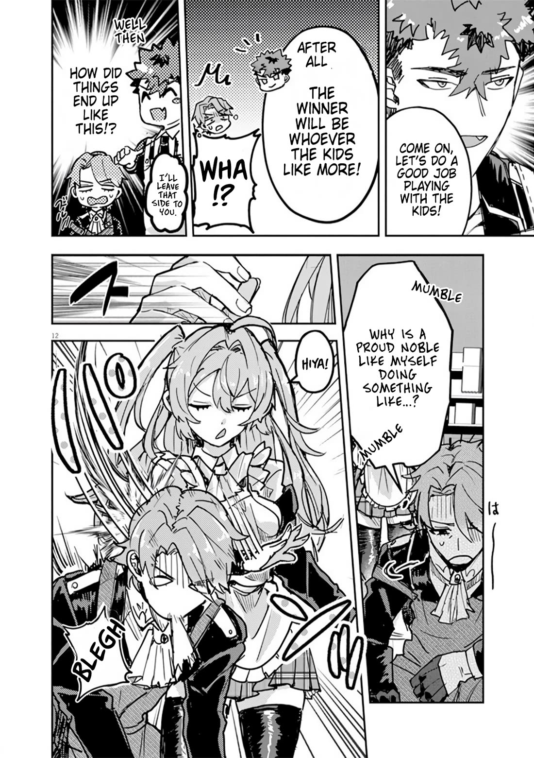 Regarding the Destruction of the Destruction Flag as a Result of a Nichiasa-Loving Otaku Being Reincarnated as a Villainous Student. Chapter 11 page 12 - Chapter 11: Good Morning, Crab Noble!