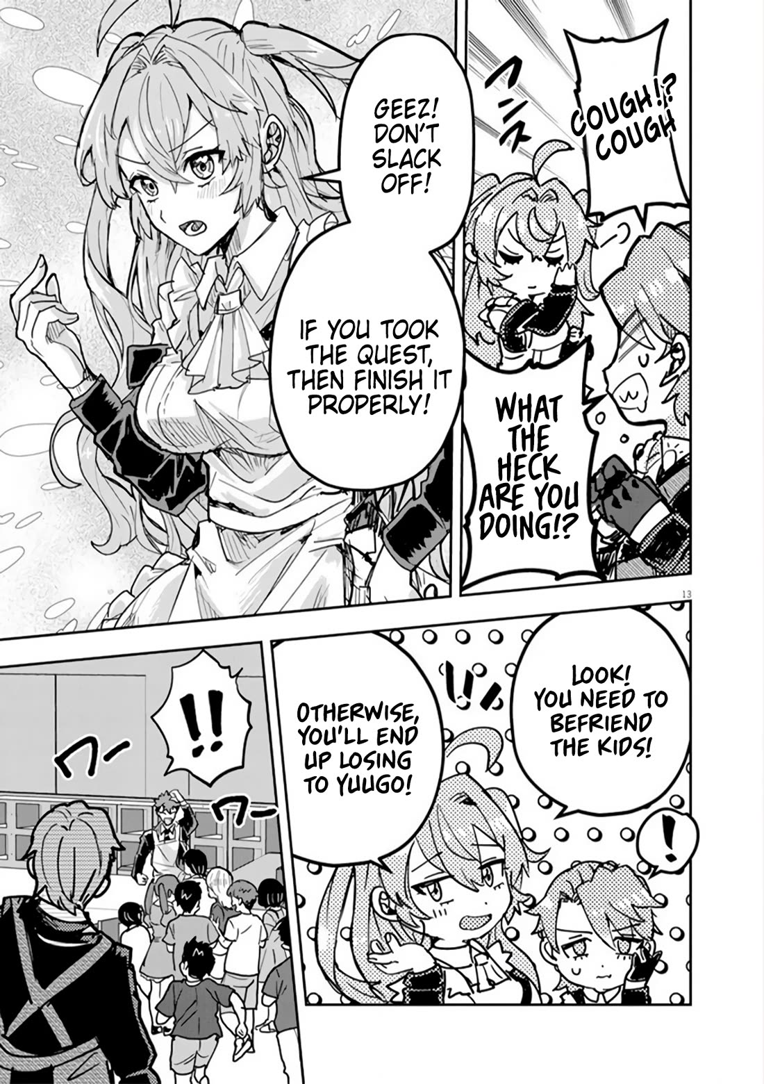 Regarding the Destruction of the Destruction Flag as a Result of a Nichiasa-Loving Otaku Being Reincarnated as a Villainous Student. Chapter 11 page 13 - Chapter 11: Good Morning, Crab Noble!