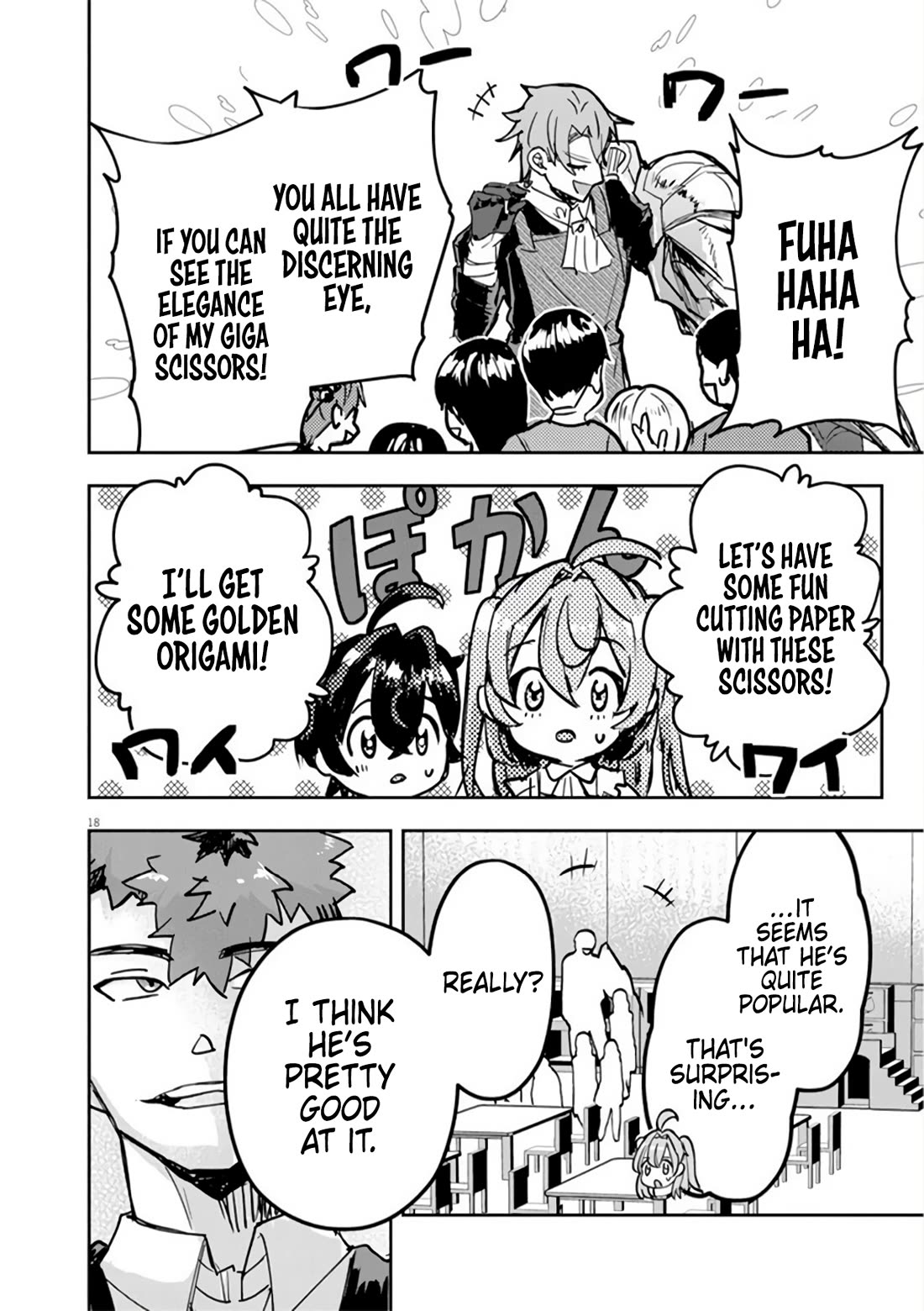 Regarding the Destruction of the Destruction Flag as a Result of a Nichiasa-Loving Otaku Being Reincarnated as a Villainous Student. Chapter 11 page 18 - Chapter 11: Good Morning, Crab Noble!