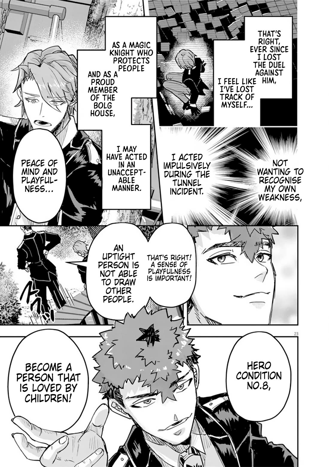 Regarding the Destruction of the Destruction Flag as a Result of a Nichiasa-Loving Otaku Being Reincarnated as a Villainous Student. Chapter 11 page 23 - Chapter 11: Good Morning, Crab Noble!